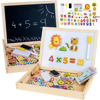 JOKOMISIADA Drewniana TABLICA magnetyczno kredowa + akc TA0072