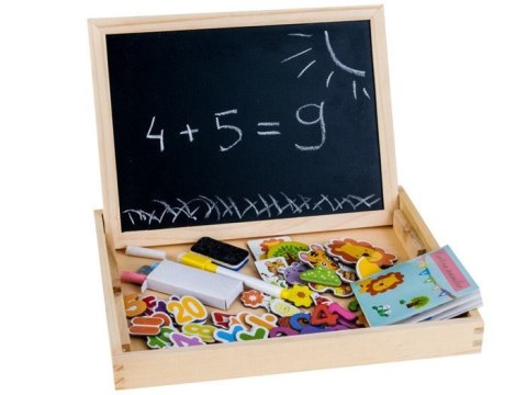 JOKOMISIADA Drewniana TABLICA magnetyczno kredowa + akc TA0072