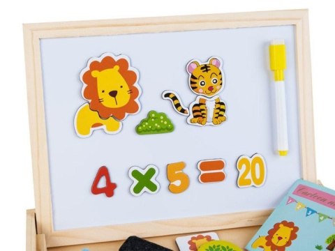 JOKOMISIADA Drewniana TABLICA magnetyczno kredowa + akc TA0072