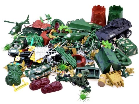 JOKOMISIADA Duży zestaw Wojsko żołnierzyki czołgi broń ZA2672