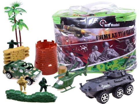 JOKOMISIADA Duży zestaw Wojsko żołnierzyki czołgi broń ZA2672