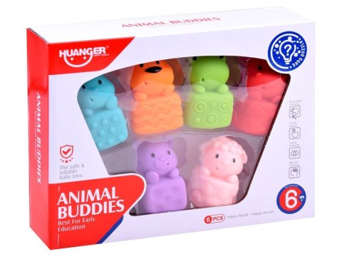 JOKOMISIADA Gumowe zwierzątka do kąpieli zabawki wodne ZA2955