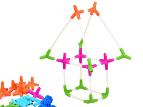 JOKOMISIADA Klocki Konstrukcyjne Słomki Patyczki 106ele ZA2950