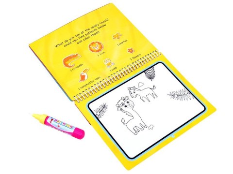 JOKOMISIADA Kolorowanka wodna z pisakiem zwierzęta ZA2996