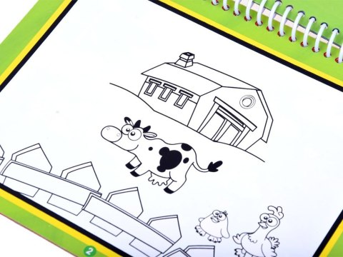 JOKOMISIADA Kolorowanka wodna z pisakiem zwierzęta ZA2996