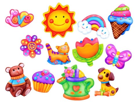 JOKOMISIADA Kreatywny zestaw Zrób to sam kolorowe magnesy ZA2878