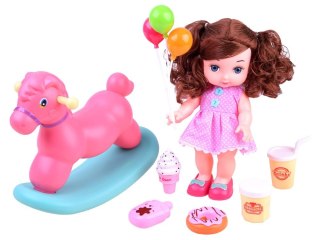 JOKOMISIADA Lalka bobas + KONIK NA BIEGUNACH akcesoria ZA2927