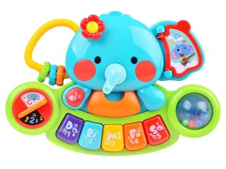 JOKOMISIADA Pianinko muzyczne słonik kolorowa zabawka ZA3008