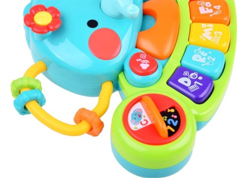 JOKOMISIADA Pianinko muzyczne słonik kolorowa zabawka ZA3008
