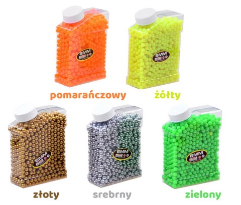 JOKOMISIADA Plastikowe naboje KULKI do pistoletu 6 mm ZA2474