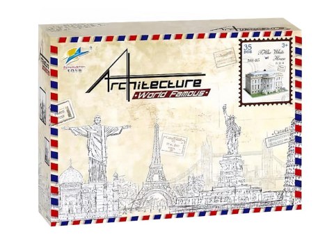 JOKOMISIADA Przestrzenne Puzzle 3D BIAŁY DOM budowle ZA2529