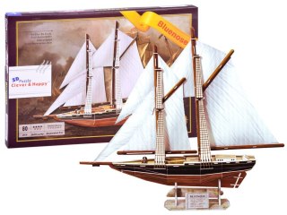 JOKOMISIADA Puzzle 3D statek żaglowiec BLUENOSE 80 ele ZA2906
