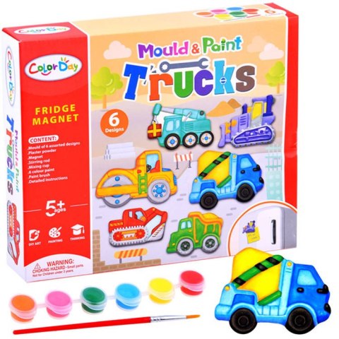 JOKOMISIADA Zestaw zrób sam MAGNESY pojazdy budowlane ZA2871