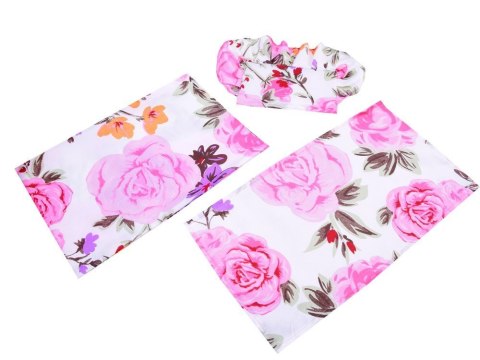 Malimas Drewniane ŁÓŻECZKO dla lalek 50cm + pościel ZA2781