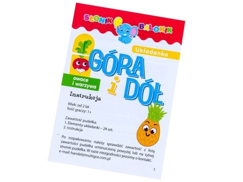Multigra Multigra Gra układanka Góra i Dół owoce i warzywa GR0311
