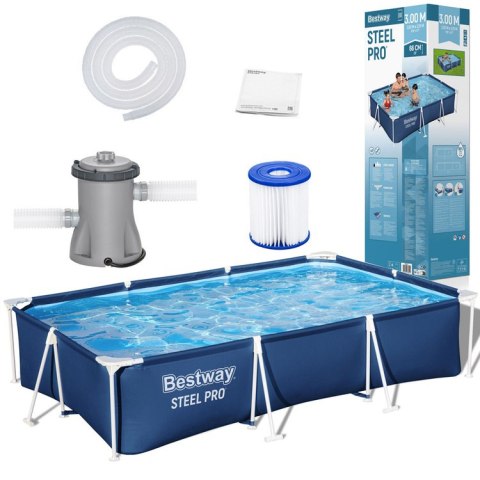 Bestway Bestway Basen STELAŻOWY 300x201x66cm 8w1 56411