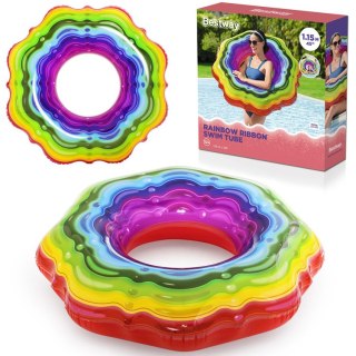 Bestway Bestway Dmuchane koło do pływania 115 cm KOLOROWA GALARETKA 36163