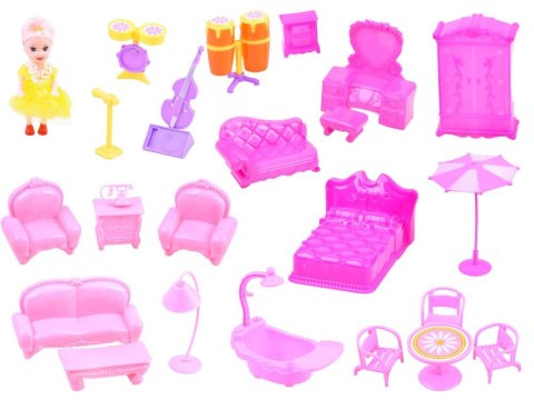 JOKOMISIADA Duży dom + lalka i meble Willa dla lalek ZA3075