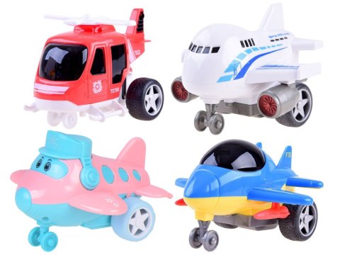 JOKOMISIADA Duży samochód tir ciężarówka laweta samoloty helikopter + dźwięki ZA3359