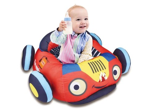 JOKOMISIADA Fotelik Pufa straż pożarna dla maluszka ZA3195