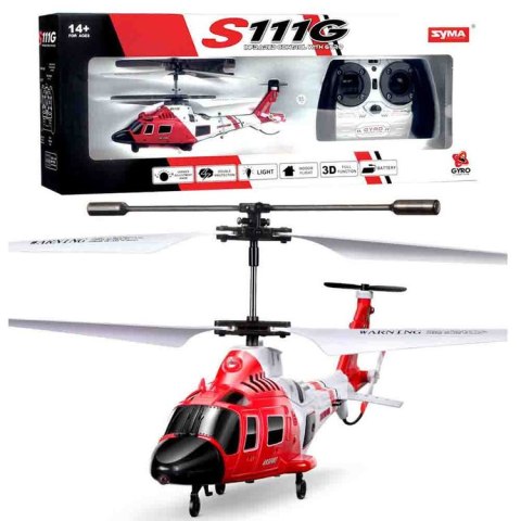 JOKOMISIADA Helikopter Syma S111G Zdalnie sterowany Zabawka na pilota RC0541