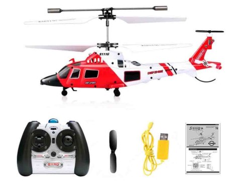 JOKOMISIADA Helikopter Syma S111G Zdalnie sterowany Zabawka na pilota RC0541