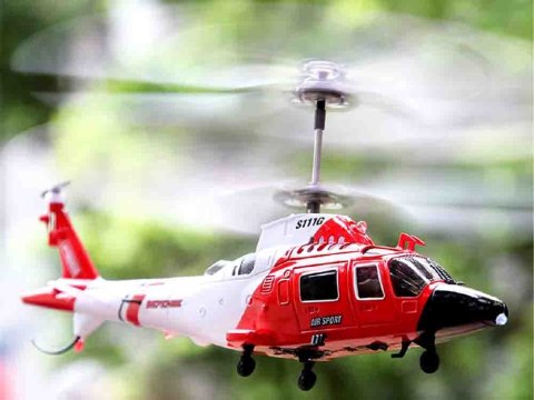 JOKOMISIADA Helikopter Syma S111G Zdalnie sterowany Zabawka na pilota RC0541