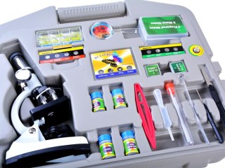 JOKOMISIADA Metalowy Mikroskop zestaw młodego naukowca ES0024