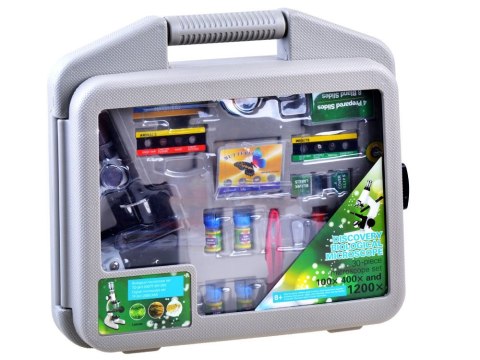 JOKOMISIADA Metalowy Mikroskop zestaw młodego naukowca ES0024