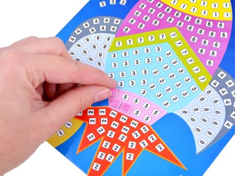 JOKOMISIADA Mozaika kreatywna wyklejanka piankowa Rakieta naklejki ZA3276