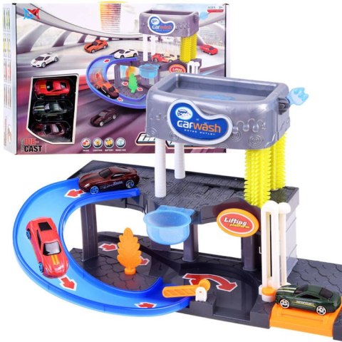 JOKOMISIADA Piętrowa Myjnia samochodowa garaż + autka ZA3196