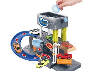 JOKOMISIADA Piętrowa Myjnia samochodowa garaż + autka ZA3196