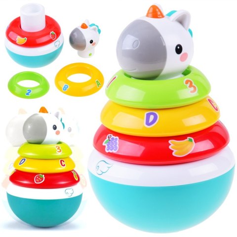 JOKOMISIADA Piramida wańka wstańka grzechotki układanka ZA3089