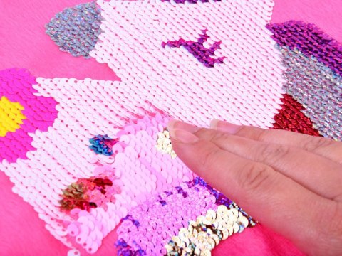 JOKOMISIADA Podusia Jednorożec w cekiny zestaw zrób sam ZA3213