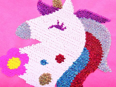 JOKOMISIADA Podusia Jednorożec w cekiny zestaw zrób sam ZA3213