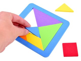 JOKOMISIADA Puzzle piankowe układanka logiczna tangram wielokolorowa układanka ZA3343