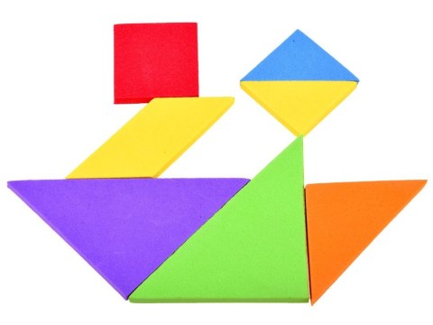 JOKOMISIADA Puzzle piankowe układanka logiczna tangram wielokolorowa układanka ZA3343