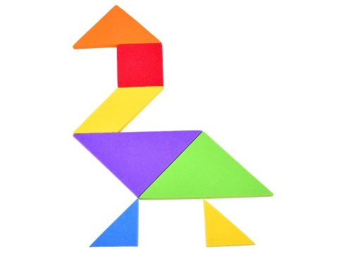 JOKOMISIADA Puzzle piankowe układanka logiczna tangram wielokolorowa układanka ZA3343