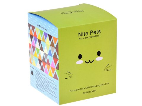 JOKOMISIADA Sowa Silikonowa miękka lampka nocna led RBG + pilot ZA3295