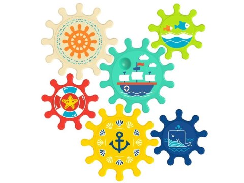 JOKOMISIADA Zabawka do wody kolorowe Trybiki zębatka ZA3407