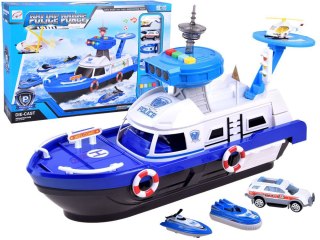 JOKOMISIADA Zestaw Łódź Policja + helikopter pojazdy ZA3341