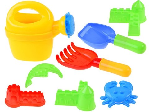 JOKOMISIADA Zestaw Wózek do piaskownicy + foremki + grabki + konewka ZA3117