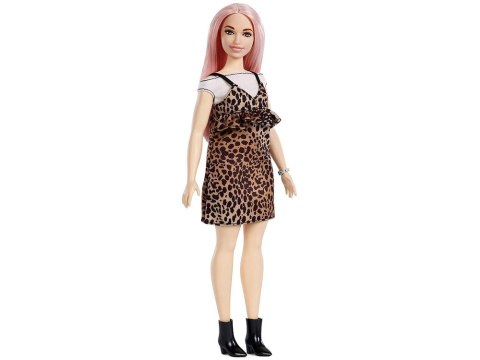 Mattel Barbie lalka Fashionistas sukienka panterka ZA3160