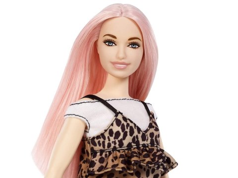Mattel Barbie lalka Fashionistas sukienka panterka ZA3160