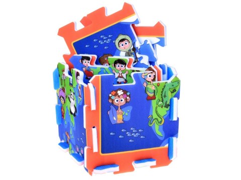 Stamp Piankowe puzzle Dzieci Świata mata do zabawy 93x93cm ZA3149