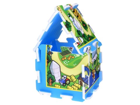 Stamp Puzzle piankowe MIASTO - ULICA Mata dla niemowląt 93x93cm ZA3150