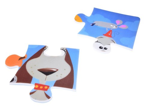 Stamp Puzzle piankowe ZWIERZĘTA Kolorowa mata dla niemowląt 90x90cm ZA3151