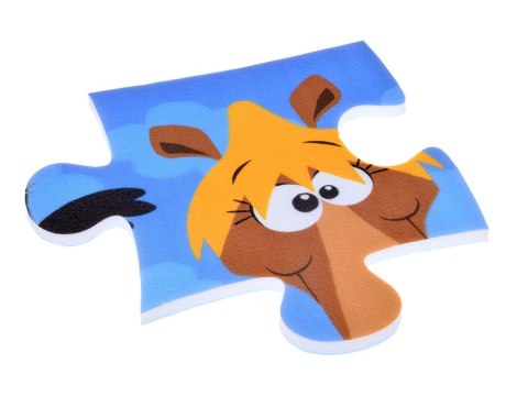 Stamp Puzzle piankowe ZWIERZĘTA Kolorowa mata dla niemowląt 90x90cm ZA3151