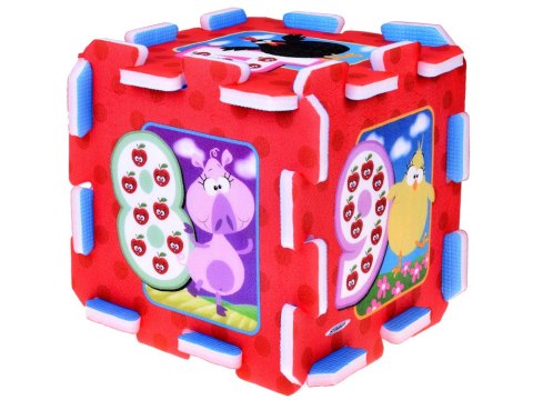 Stamp Puzzle piankowe ZWIERZĘTA i CYFRY Mata dla niemowląt 93x93cm ZA3147