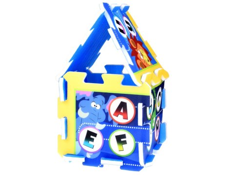 Stamp Puzzle piankowe - edukacyjna mata dla dzieci ALFABET dżungla 93x93cm ZA3148